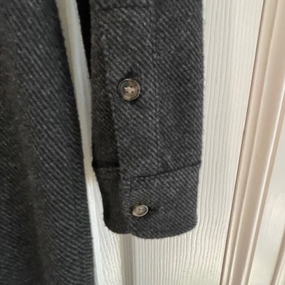 Faherty Legend Heathered Black Twill Sweater Dress XXS - Picture 3 of 9